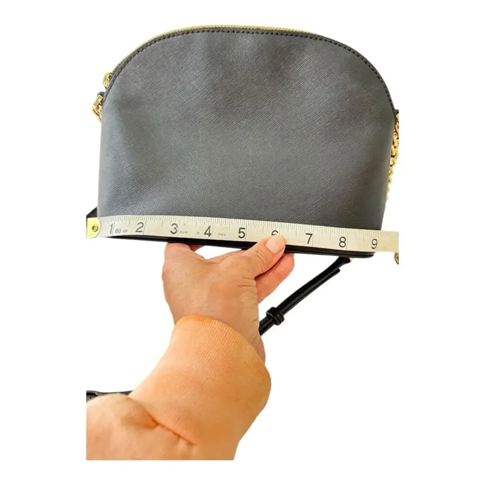 Michael Kors Black Leather Crossbody Handbag
